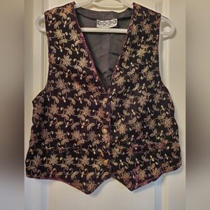 Vintage velvet like vest